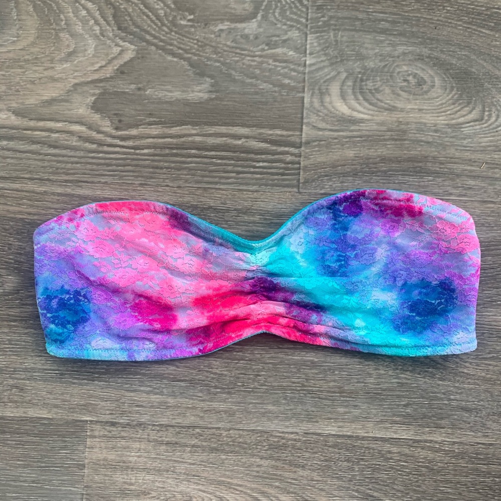 PINK Tie Dye Bandeau - New Without Tags